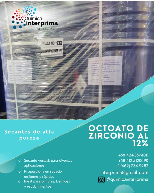 Octoato de Zirconio al 12%